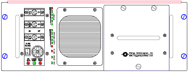 <br />ETI0001-1252 Rugged MilSpec UPS Standard Front Panel Layout