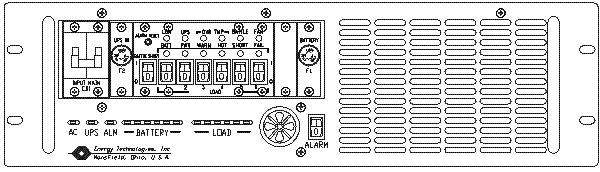 <br />ETI0001-1467 2000VA Rugged UPS Front View 