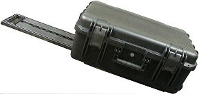 UPS in Rugged Carry-On Case with Pop-Up Handle and Wheels